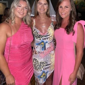 ASOS newspaper print dress. Worn once, great condition